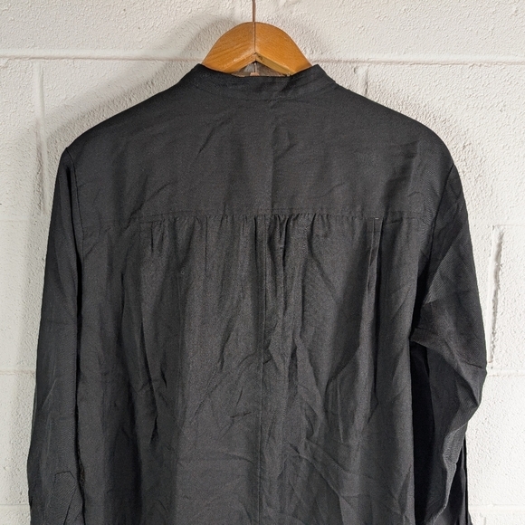 Isabel Marant Etoile Dress Womens 38 Black Bilboa Embroidered Tunic Minimal - Picture 10 of 10